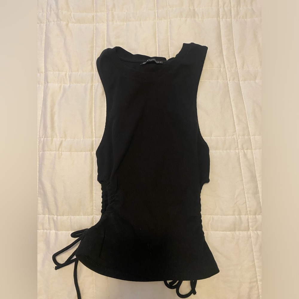 Zara Black Cut Out Top